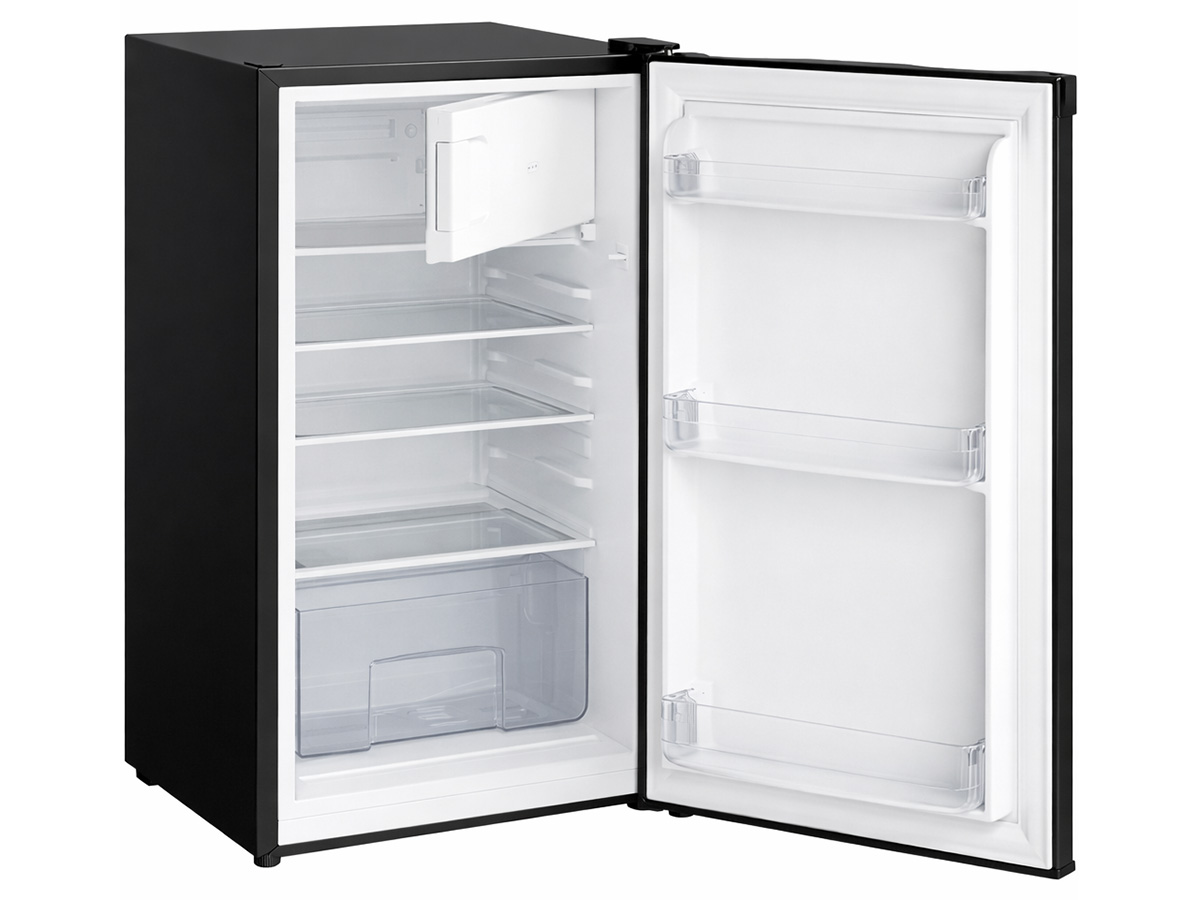Kitchenbrothers 81 liiter koelkast met vriesvak - Black - Obelink.nl