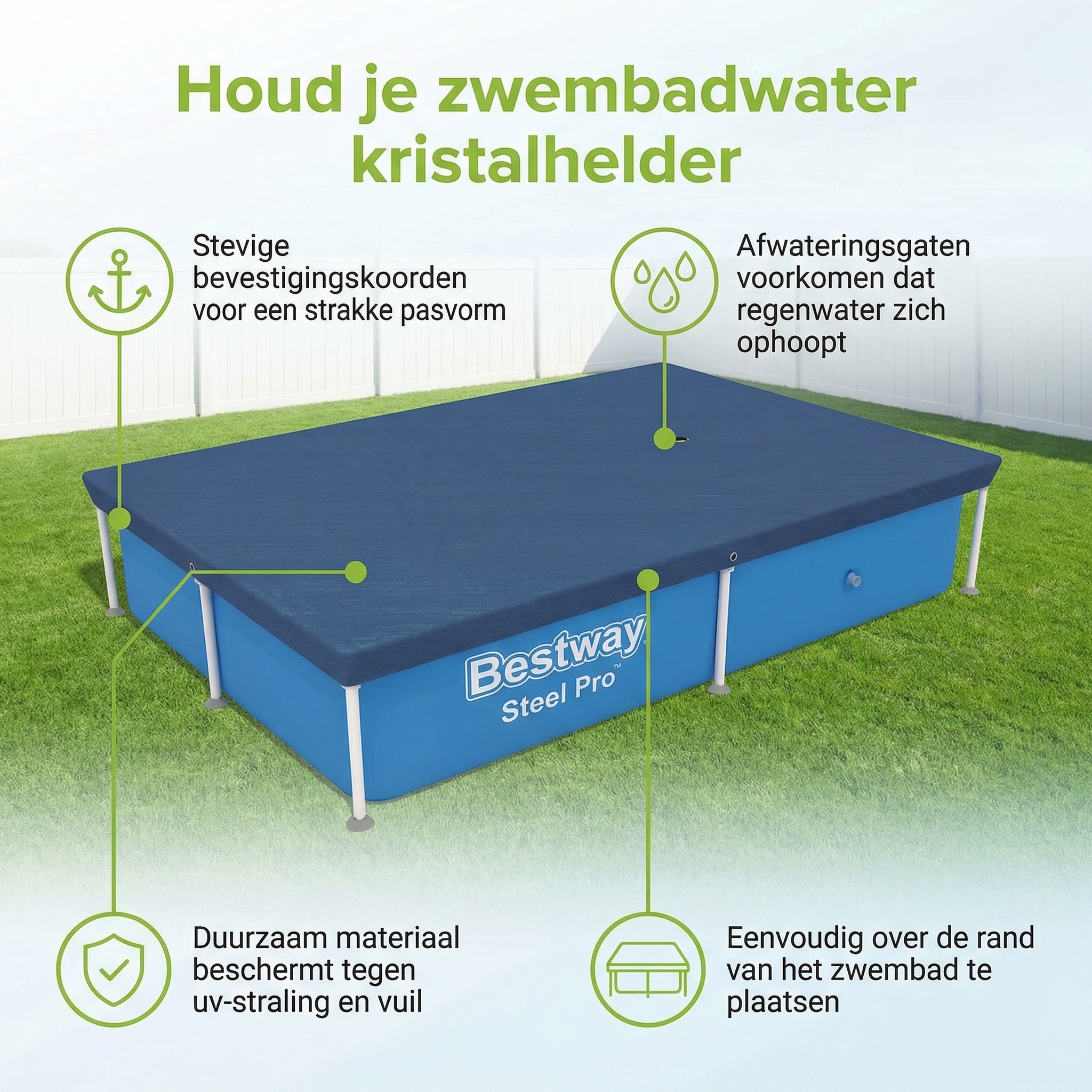 ねふさま 専用ページ Bestway Frame afdekzeil - 221 x 150 cm - Obelink.nl