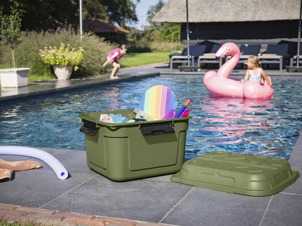 Sunware opbergbox Q-line waterdicht 160L groen Sunware opbergbox Q-line waterdicht 160L groen