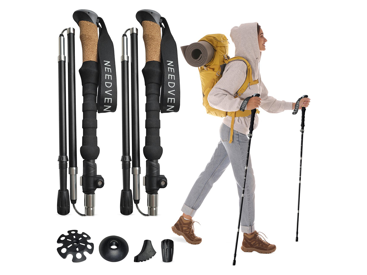 Nordic Walking Stokken - Wandelstokken - Verstelbaar - Opvouwbaar