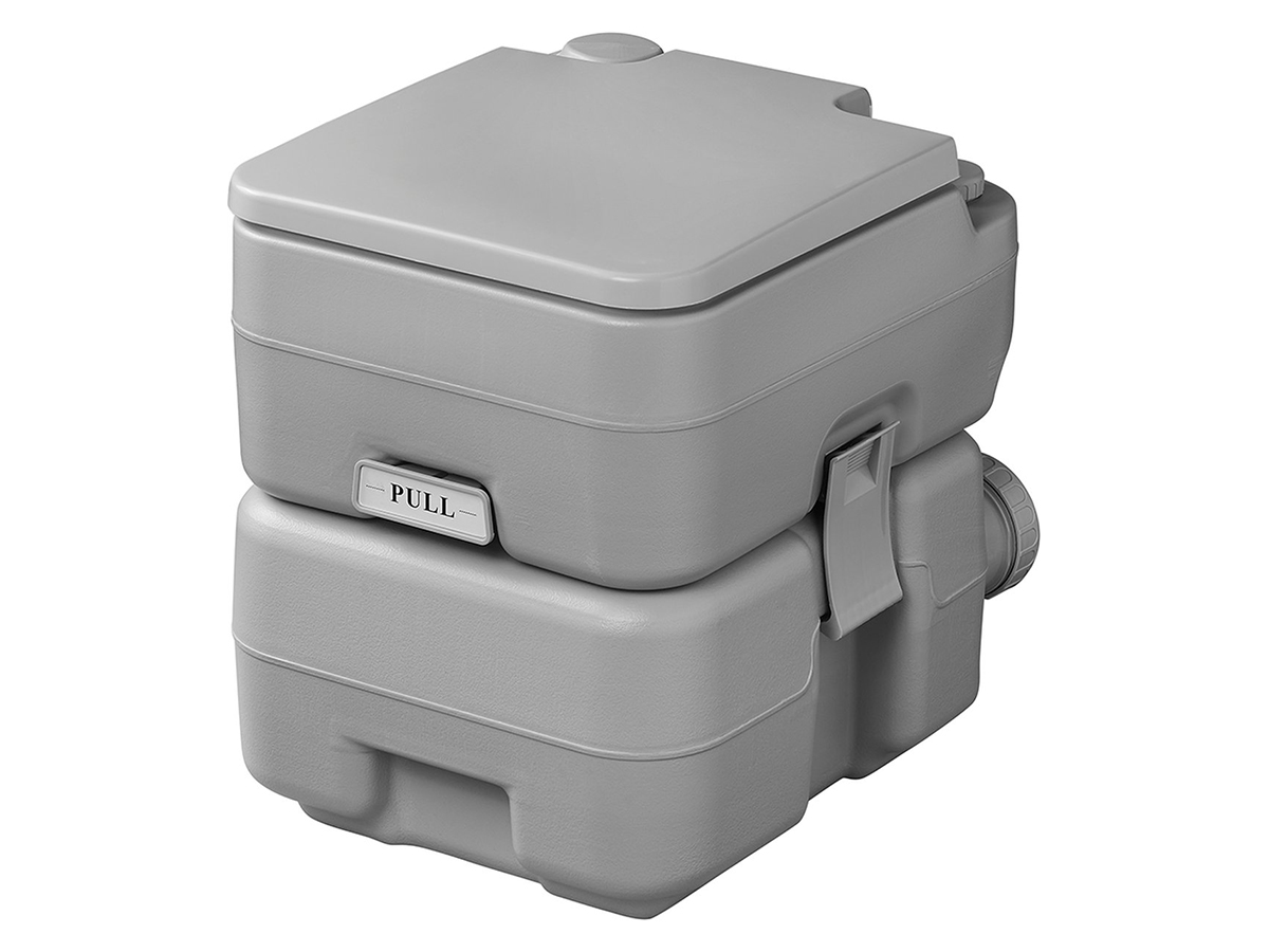 KINSPORY Campingtoilet, Draagbaar Toilet, Vistoilet, Kampeertoilet, Campertoilet - Opvouwbaar Toilettemmer & Camping WC