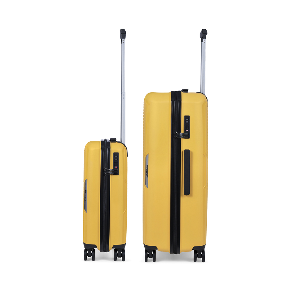 TravelZ Swinger 2-delige kofferset - Yellow - Obelink.nl
