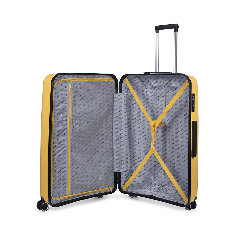 TravelZ Swinger 2-delige kofferset - Yellow - Obelink.nl