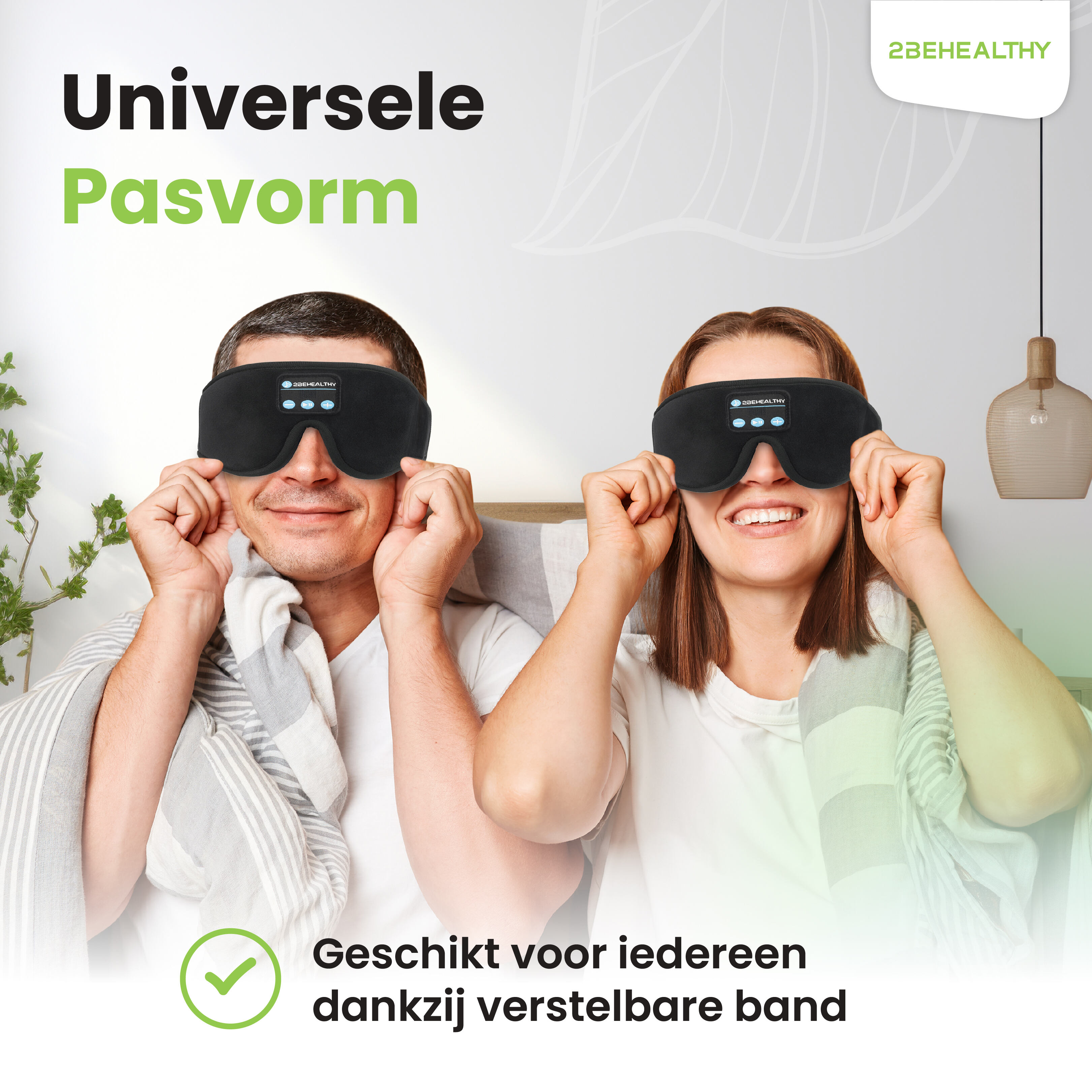 2BEHEALTHY 3D Bluetooth slaapmasker - Obelink.nl