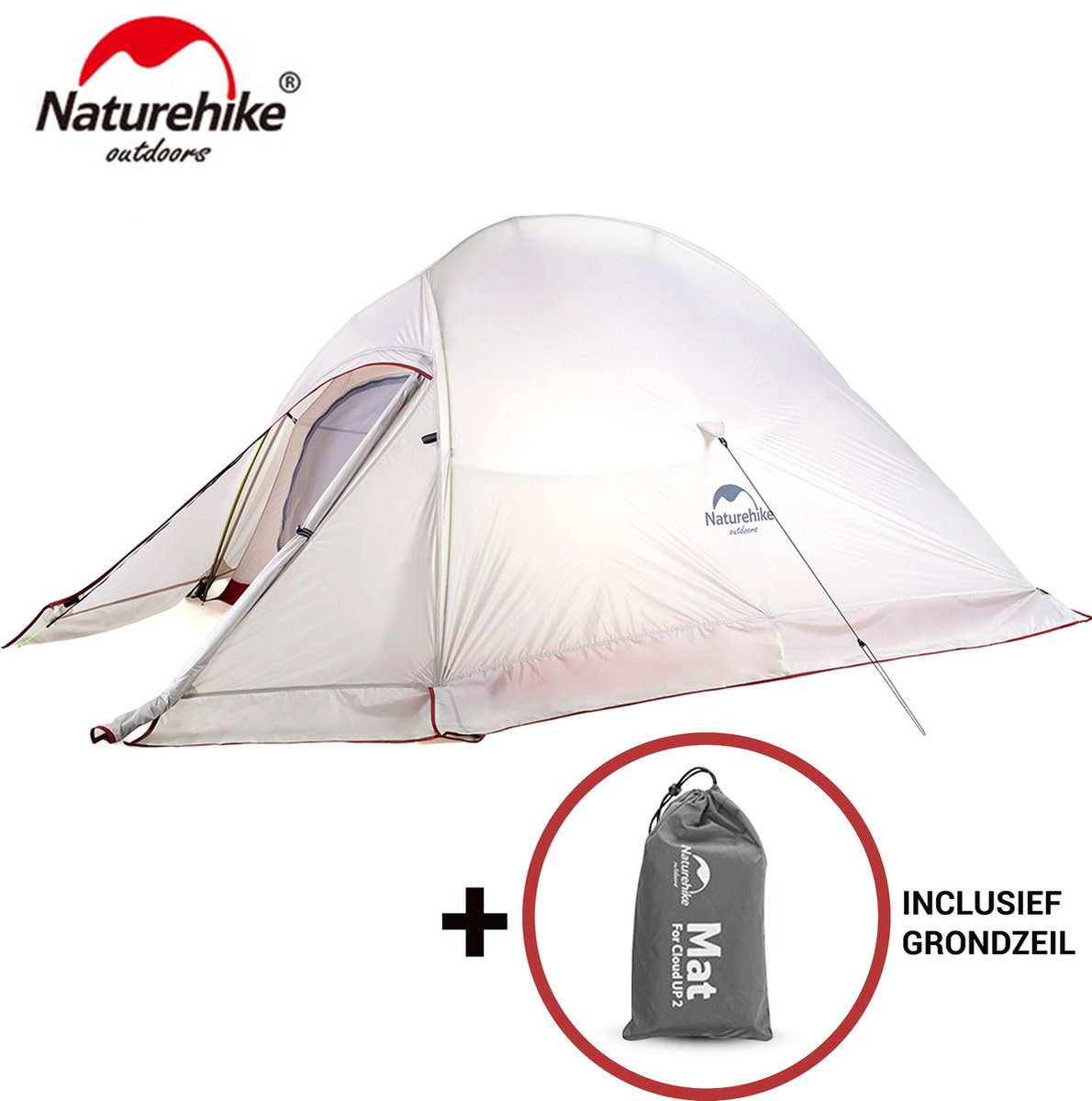 Naturehike Cloud Up 2 Upgraded 4-seizoenen tent - Obelink.nl