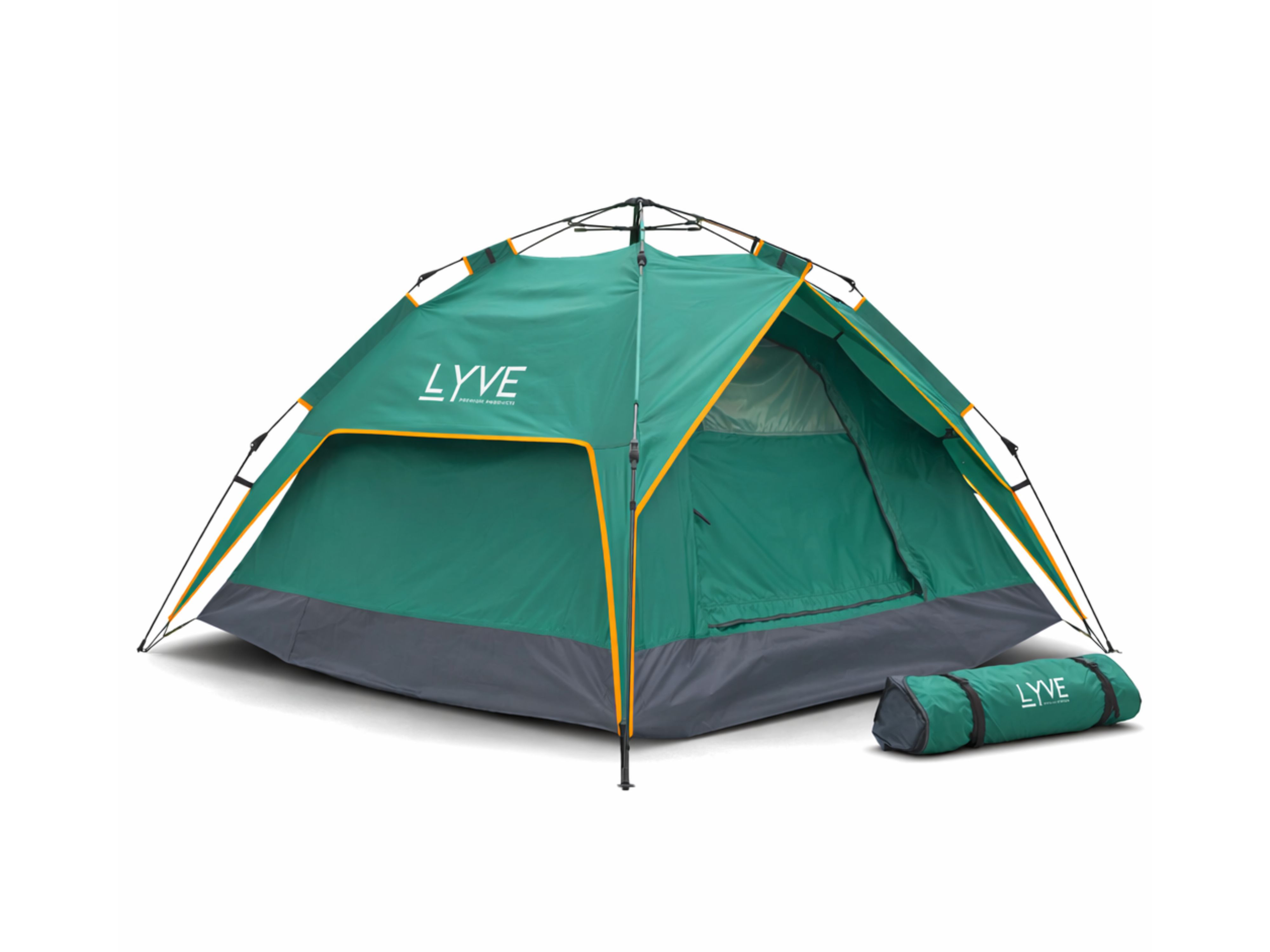 Lyve Pop-Up XL 3-persoons tent - Green - Obelink.nl