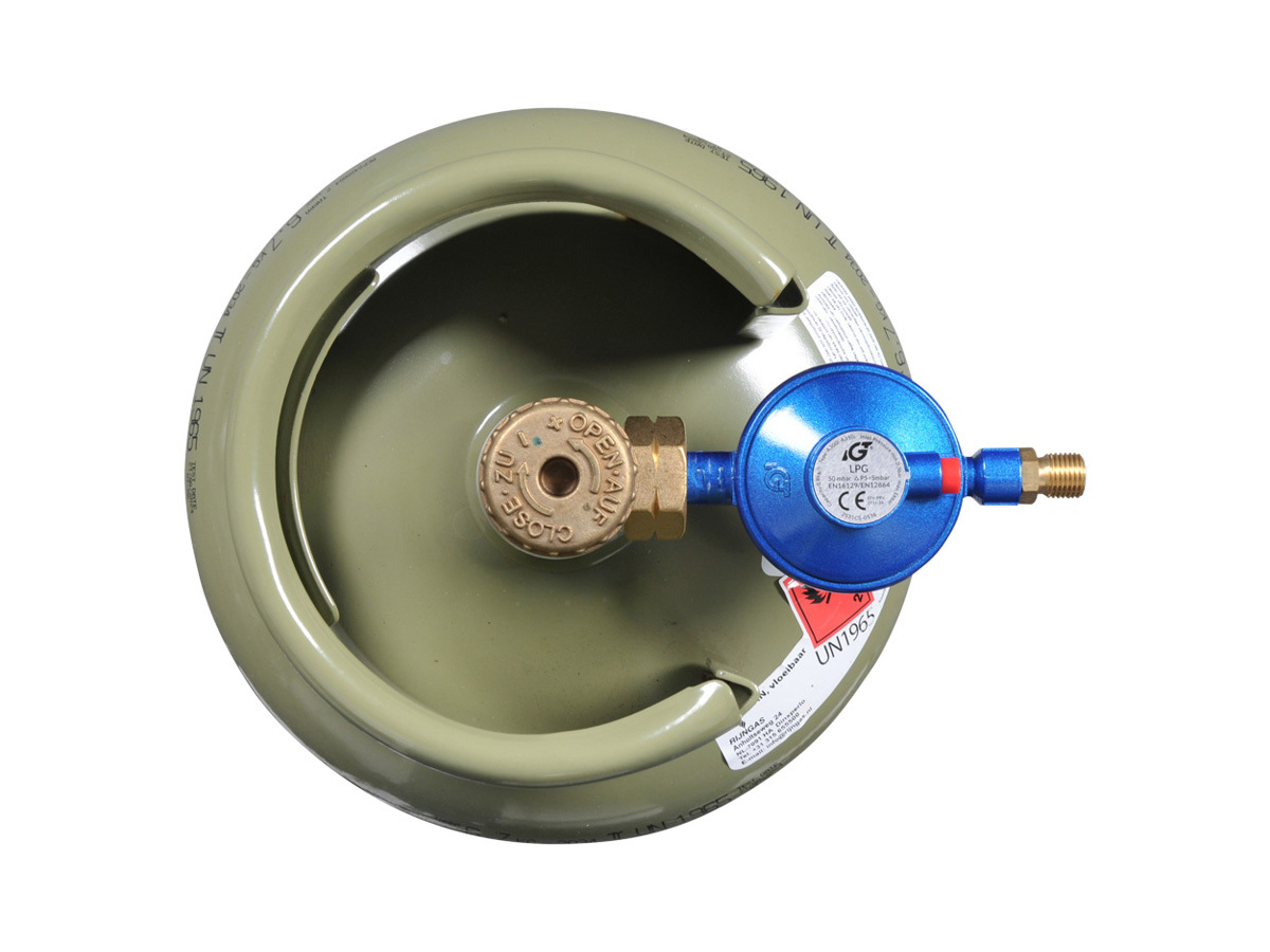 OK Lagedrukregelaar type EN61 50 mbar 1,5 kg / h met manometer