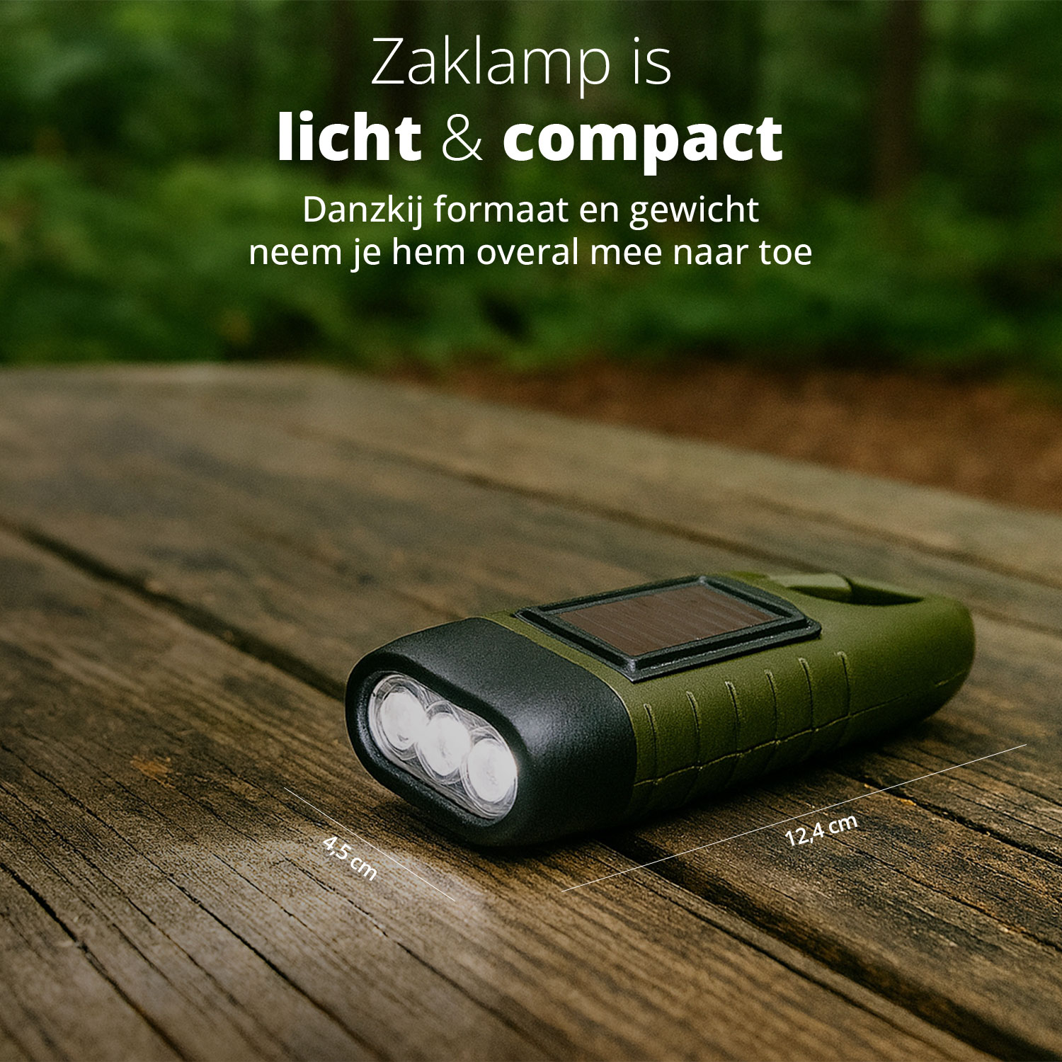 Kidywolf flashlight 3-in-1 zaklamp groen