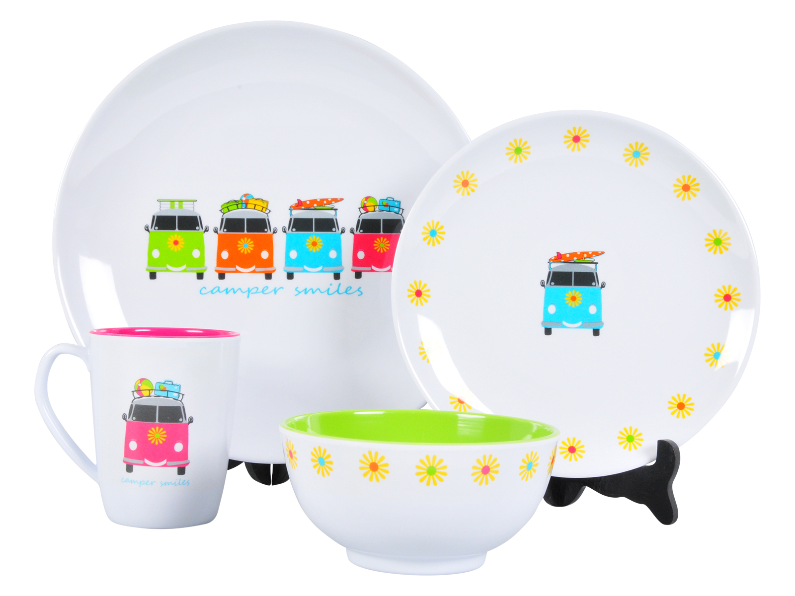 Flamefield CWK0116 Colour Set van melamine, meerkleurig, 16-delig