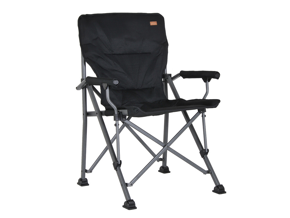 3D-padded folding chair - 250 kg (TÜV) - cup holder, cool bag
