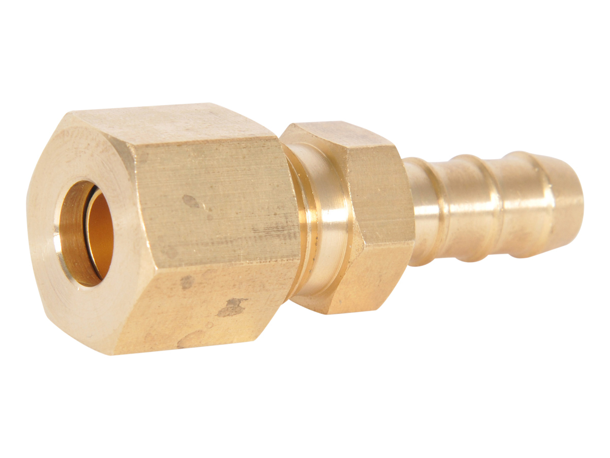 Messing Pijp 4mm-12mm Slangpilaar Staart M10 M12 M14 M16 M20 Metrische Buitendraad Connector Gezamenlijke Koperen Koppeling Adapter, M12x1.75, OD 8mm